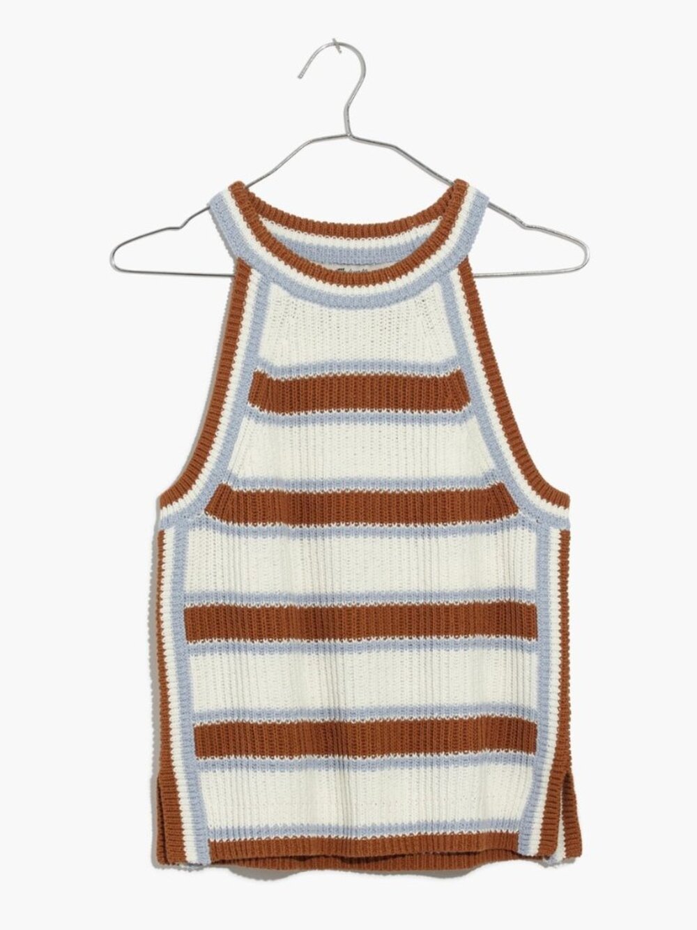 NWT Madewell Valley Sweater Tank Size XS Stripe Lighthouse